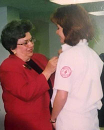 Joni Smith at her Pinning Ceremony