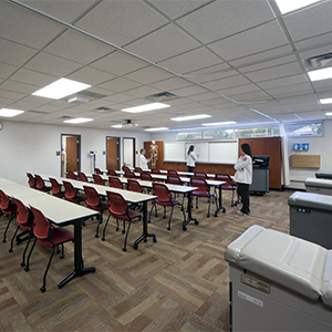 Nursing Simulation Lab classroom.