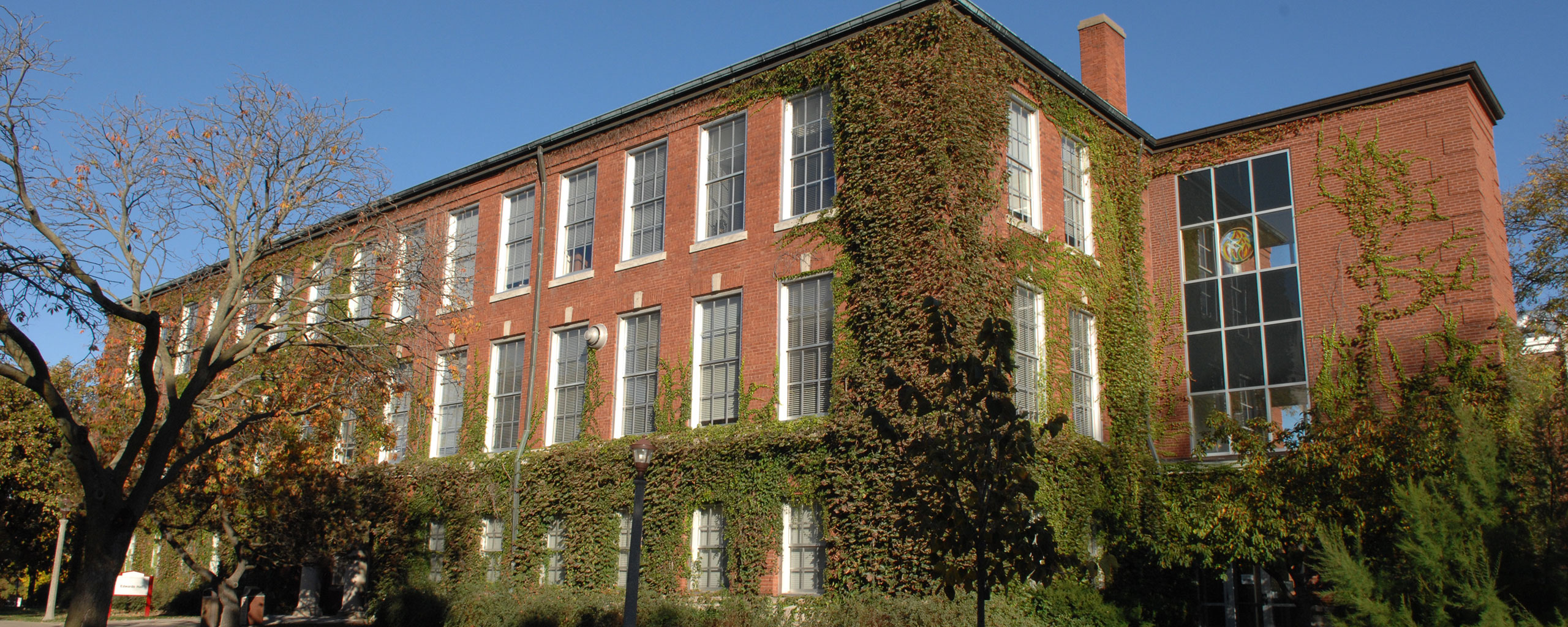 Exterior of Edwards Hall