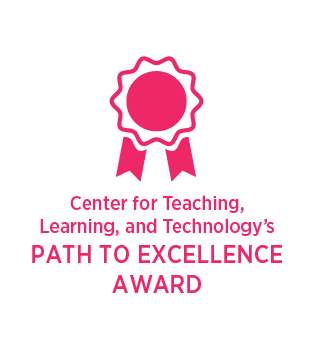 Mennonite College of Nursing path to excellence award infographic.