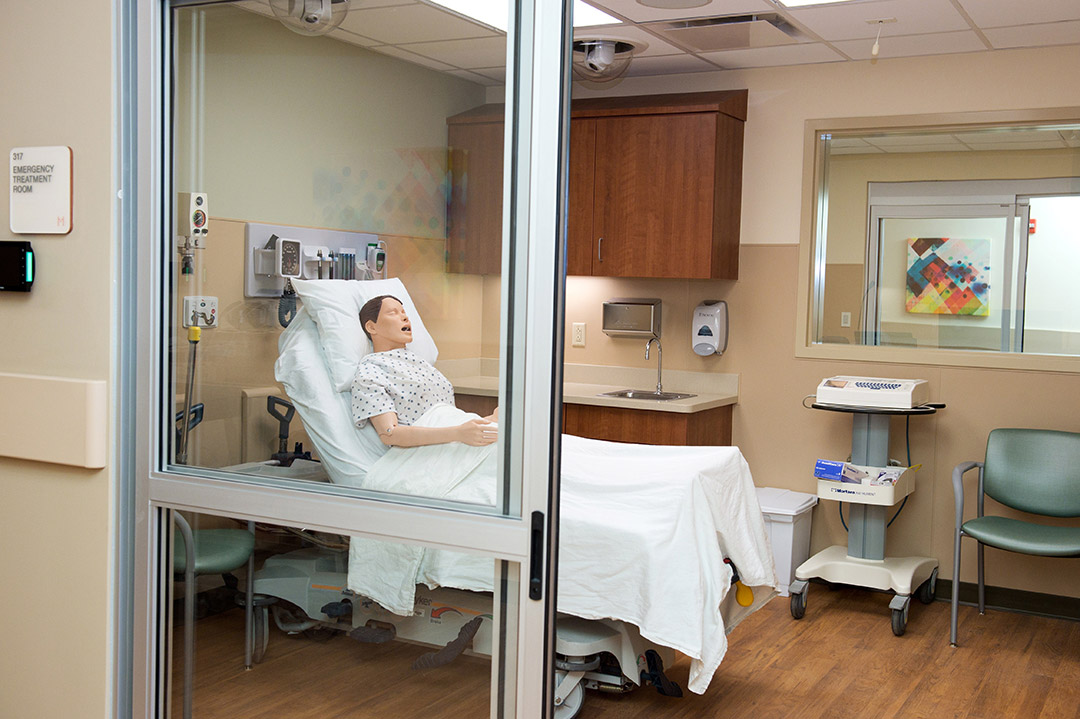 Health lab patient room